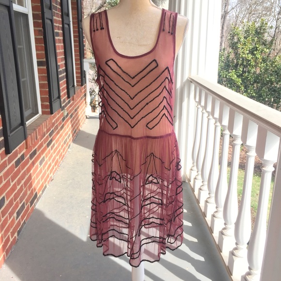 Free People Dresses & Skirts - Free People beaded dress w/out slip NWT L
